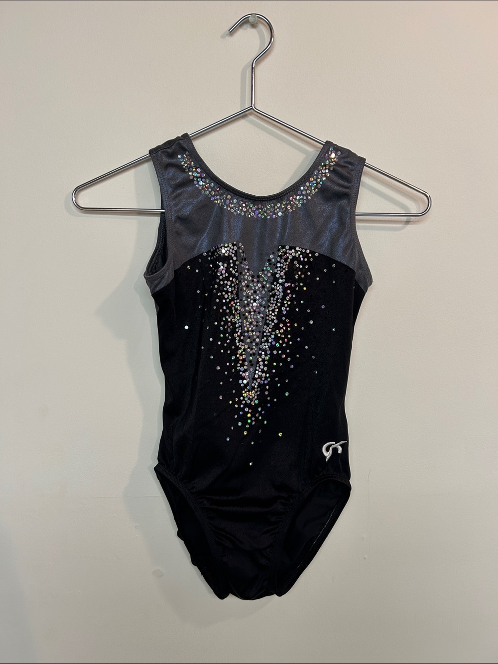GK Black and Gray Sparkle Dance Leotard